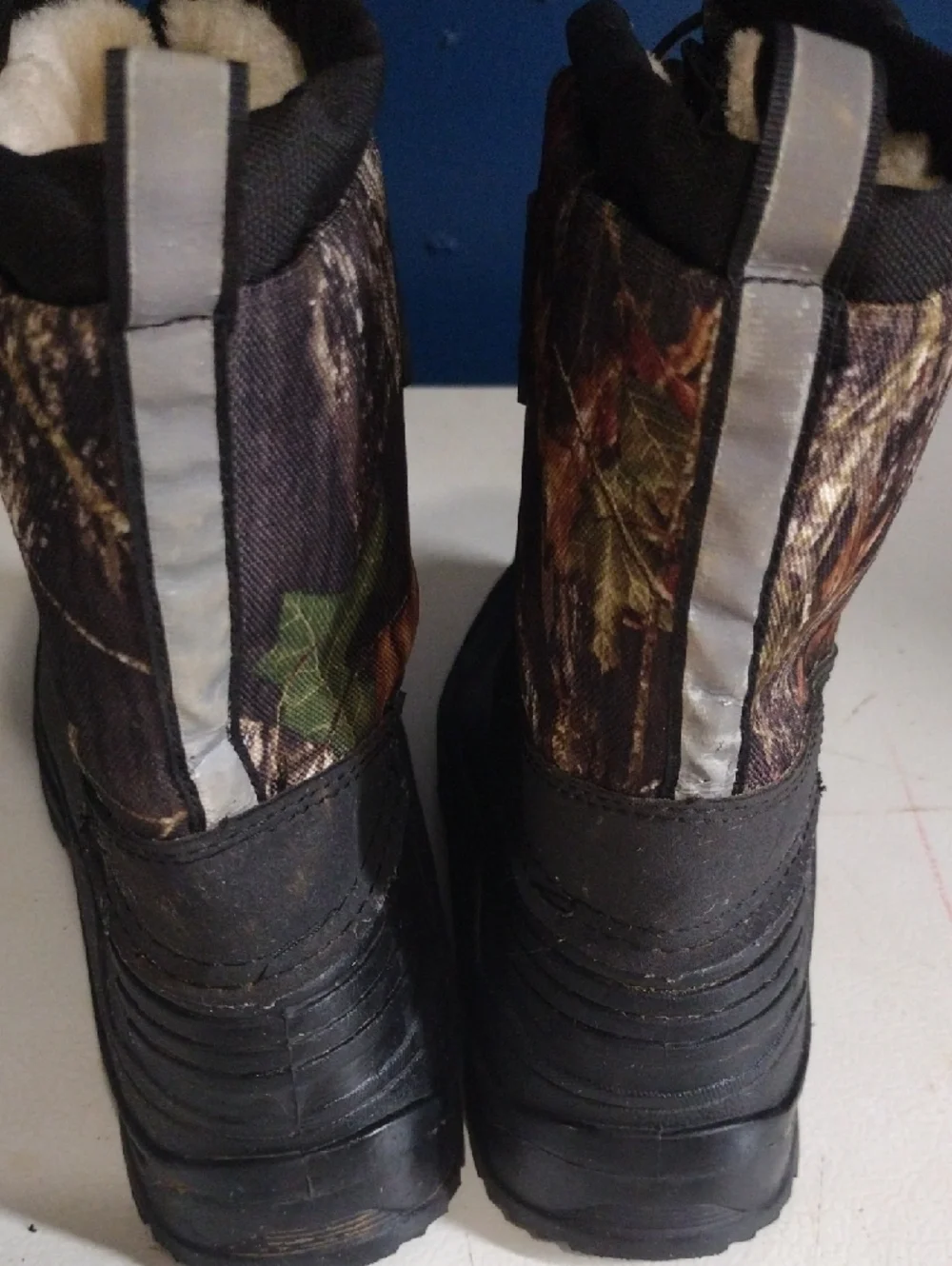 Kids' Camo Winter Boots in Brown/Black
